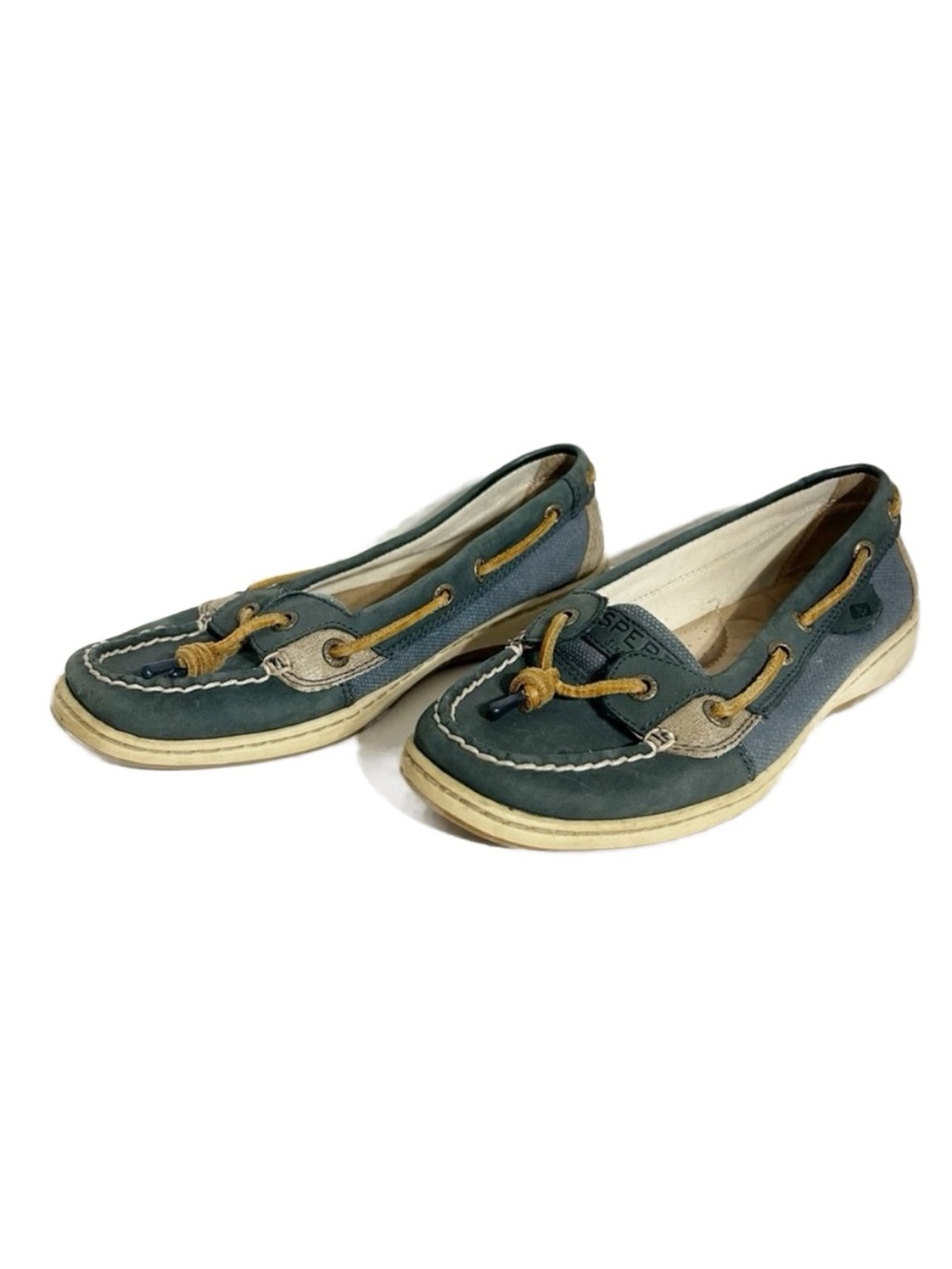 Sperry Women's Teal and Beige Loafers